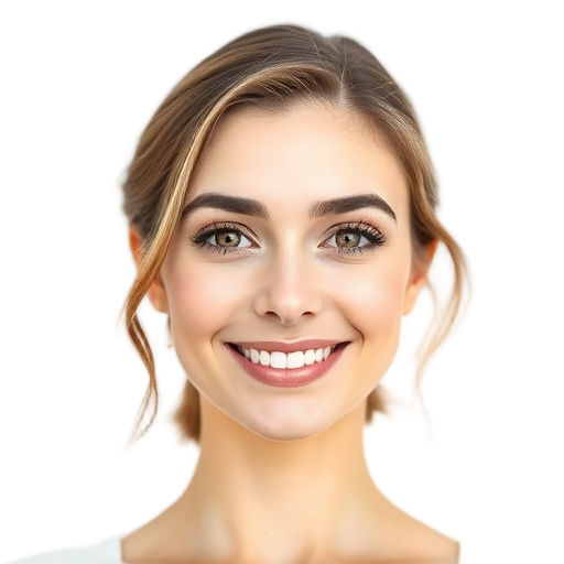 A person smiling to the camera with a white background looking like