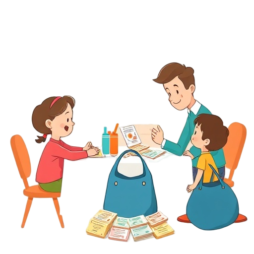 "60 colorful cards" "family talking" "child and parent" "warm connection" "playful questions" "imaginative prompts" "table talk" "road trip" "bedtime" "empathy" "joyful interaction" "gentle smiles" "cozy setting" "cards spread" "bag portable" "family home