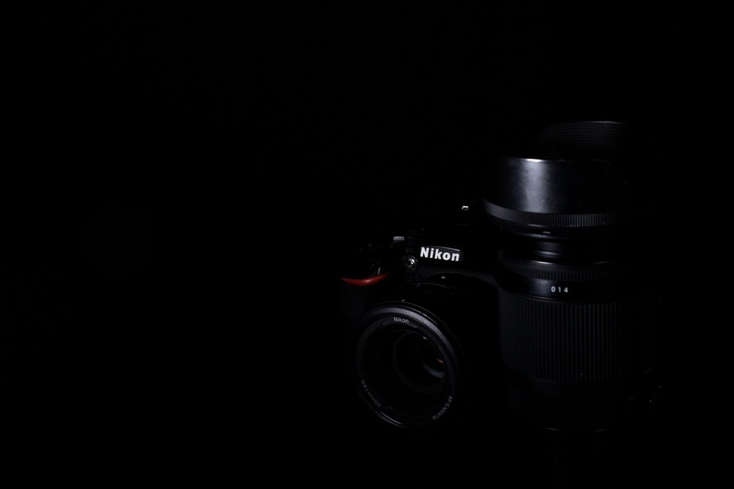 Low Key met een fotocamera