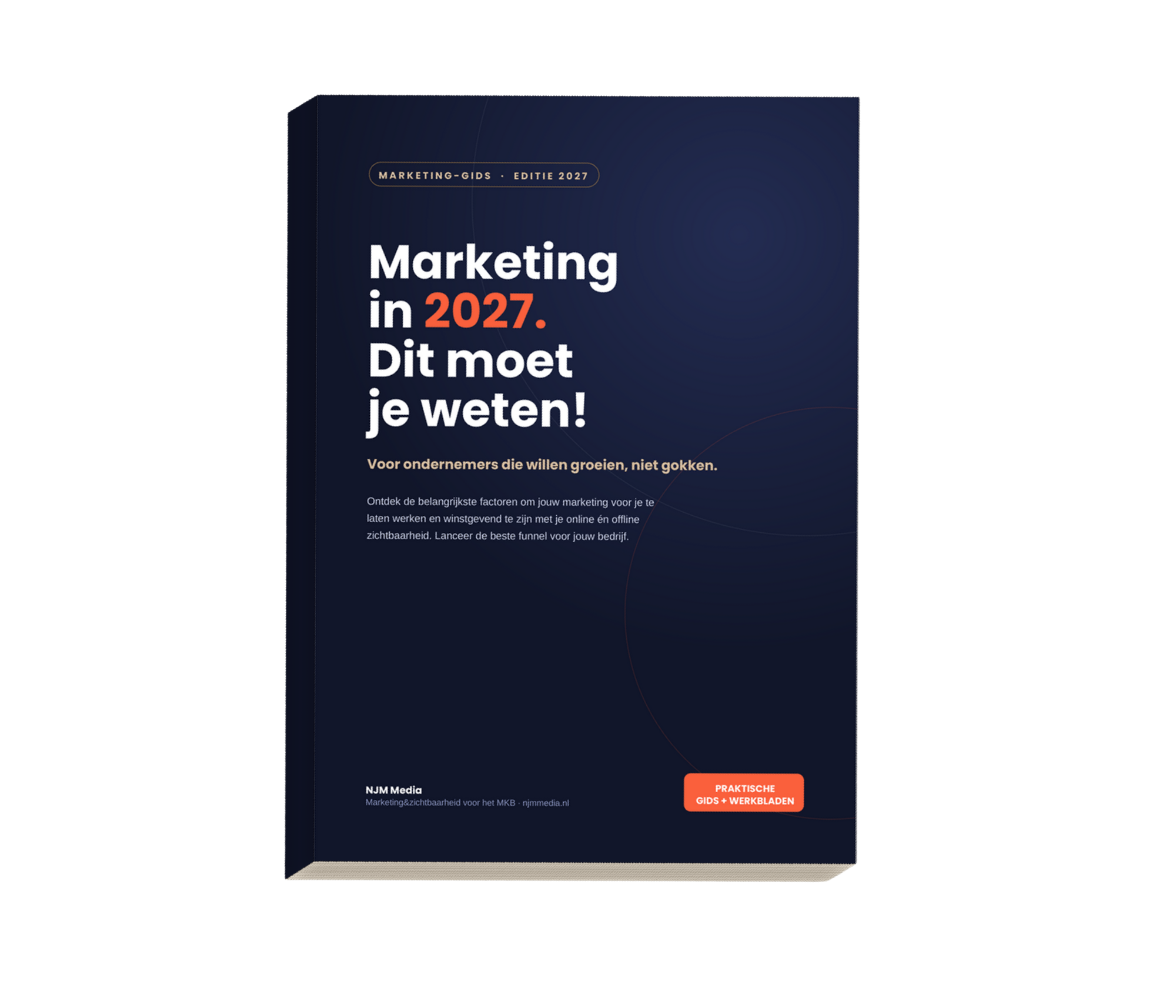 Marketing in 2027 werkboek voorpagina NJM Media