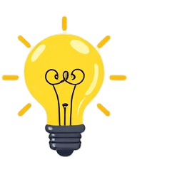 "open book" "pen" "light bulb"