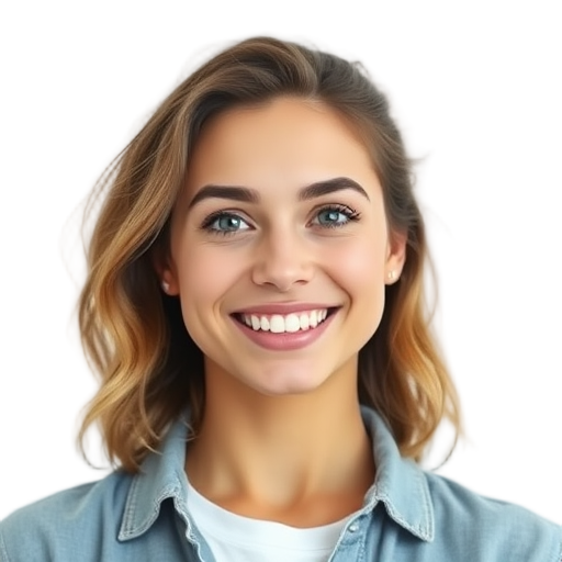 Een glimlachende persoon met een witte achtergrond.