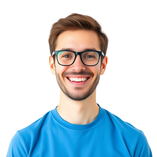 Een persoon glimlacht naar de camera met een witte achtergrond.