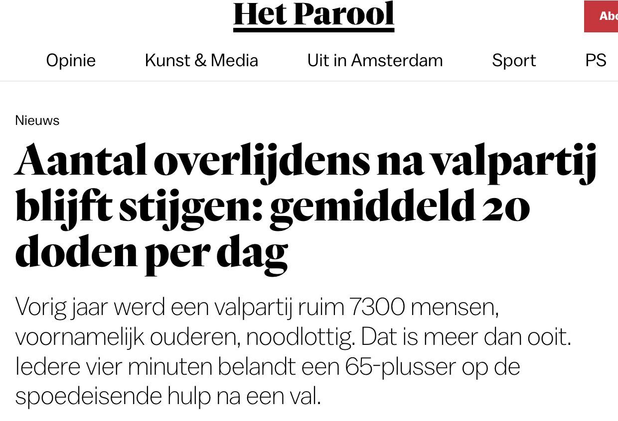 Voorkom een valpartij door te trainen met Kniepijnvrij