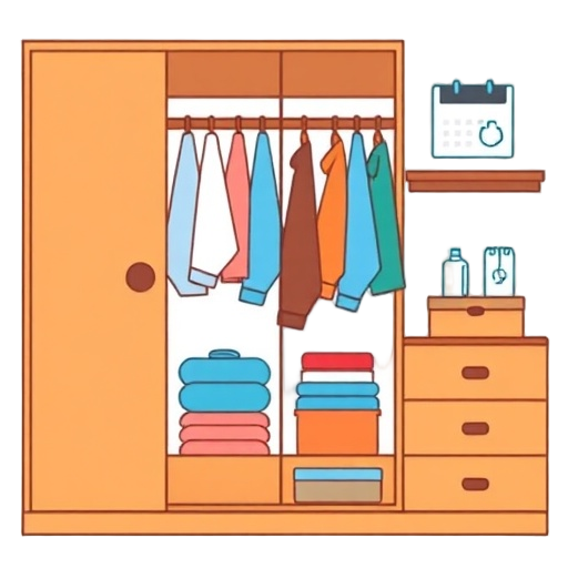 "wardrobe" "phone" "calendar"