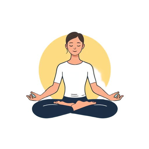 Meditatiepersoon in een rustige omgeving.