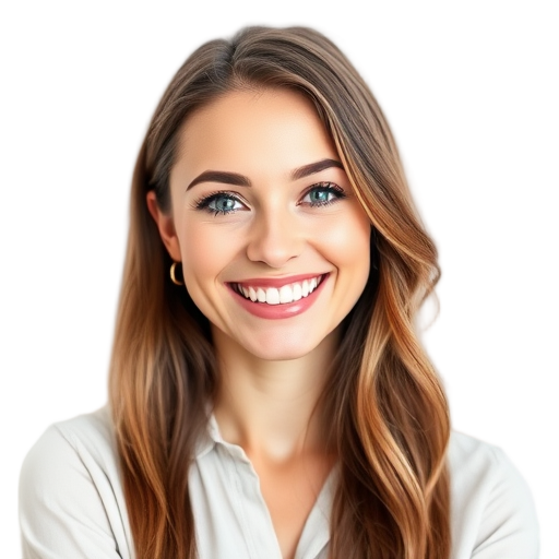 Een glimlachende persoon met een witte achtergrond.