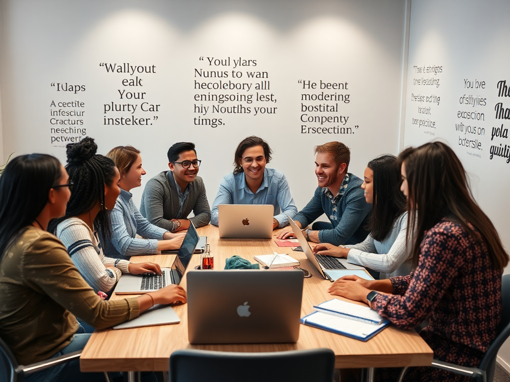 Een diverse groep ondernemers in een levendig gesprek aan tafel.