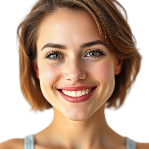 A person smiling to the camera with a white background looking like