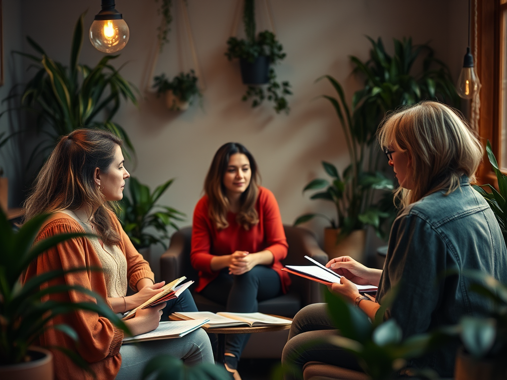 Vrouwelijke deelnemers in een inspirerende masterclasssetting.