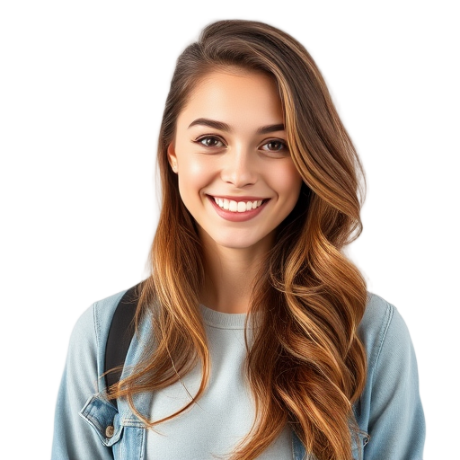 Een glimlachende persoon met een witte achtergrond.