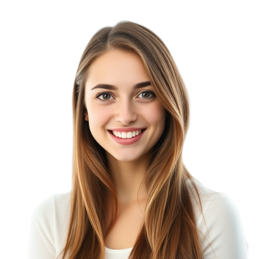Een glimlachende persoon met een witte achtergrond.