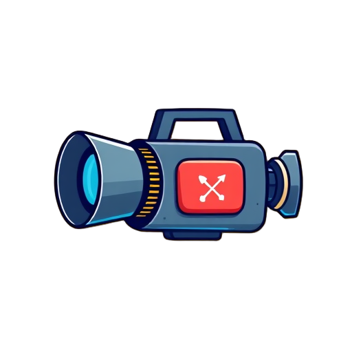 Creatieve videocamera met een opvallend ontwerp.