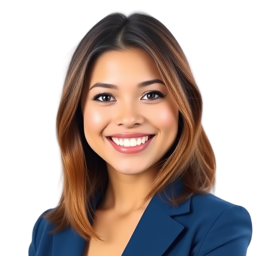 Een lachende persoon met een witte achtergrond.