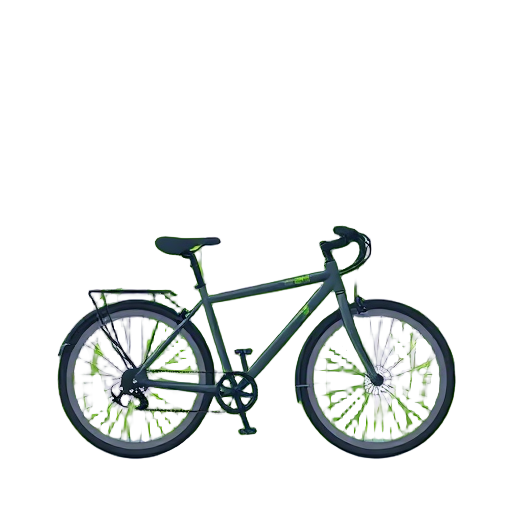 Een groene fiets met een eco-vriendelijk ontwerp.