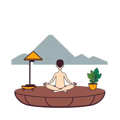Meditatie sessie in een natuurlijke omgeving.