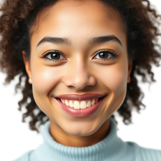 A person smiling to the camera with a white background looking like