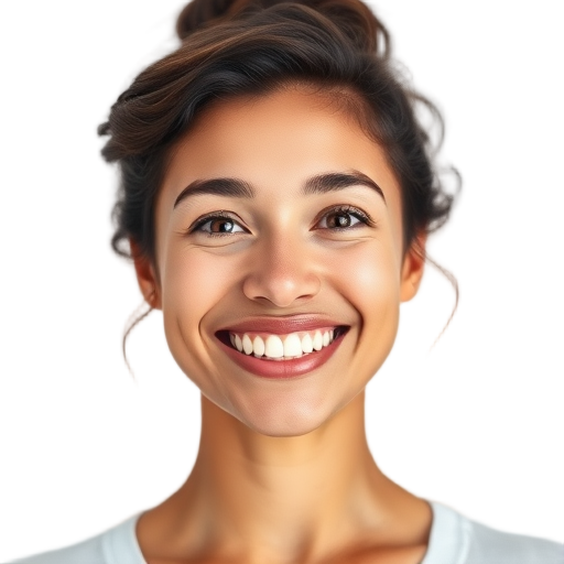A smiling person against a white background.