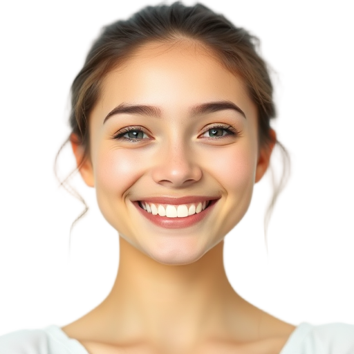 A smiling person with a white background.